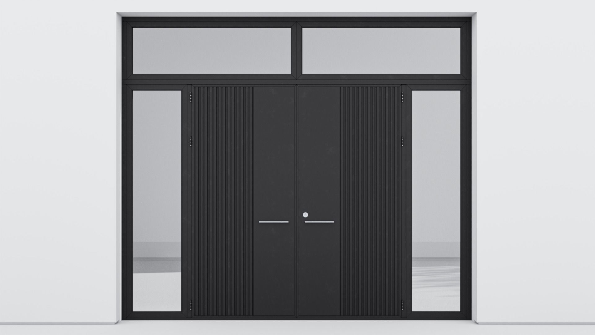 Aluminium door 113 3D model_1