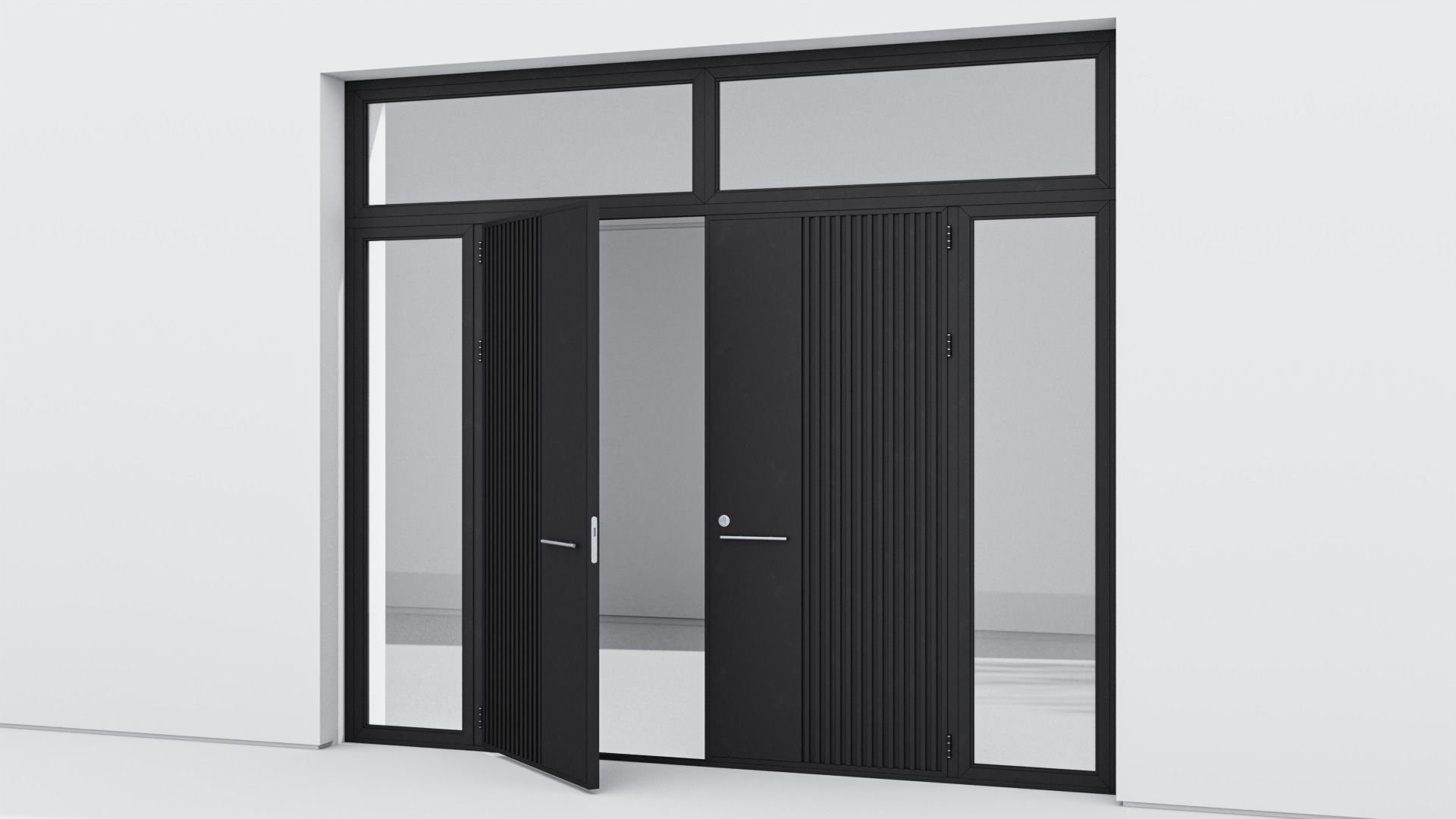 Aluminium door 113 3D model_2