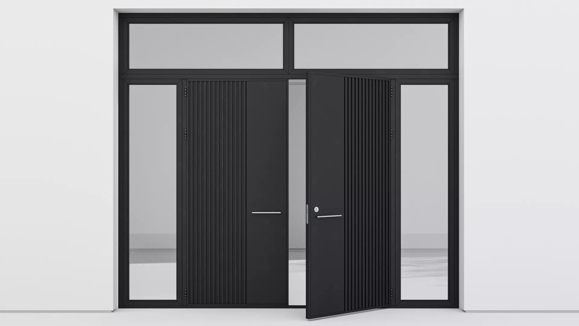 Aluminium door 113 3D model_0