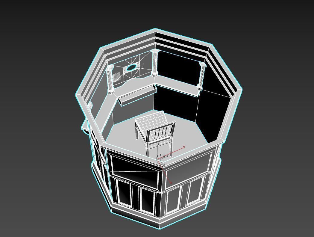 Ticket Booth 3D model_10