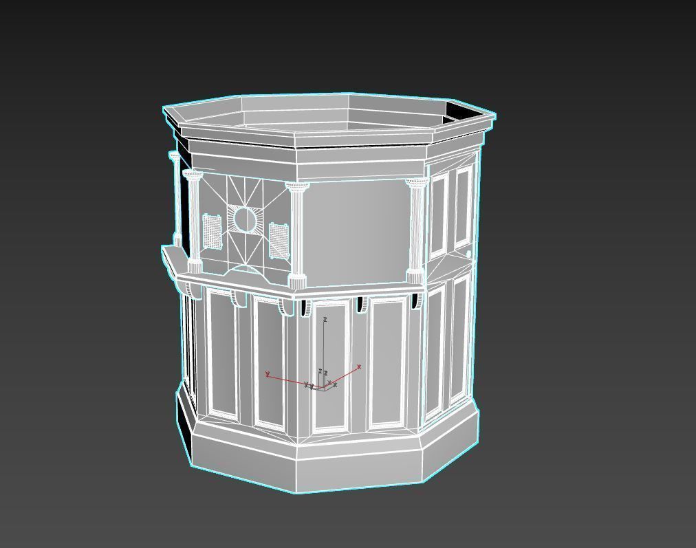 Ticket Booth 3D model_9
