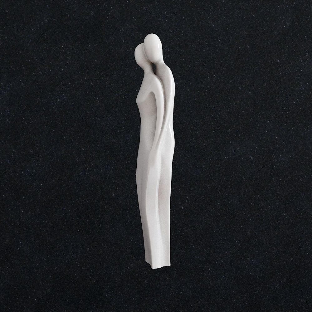 Statue  couple in love 3D print model_3