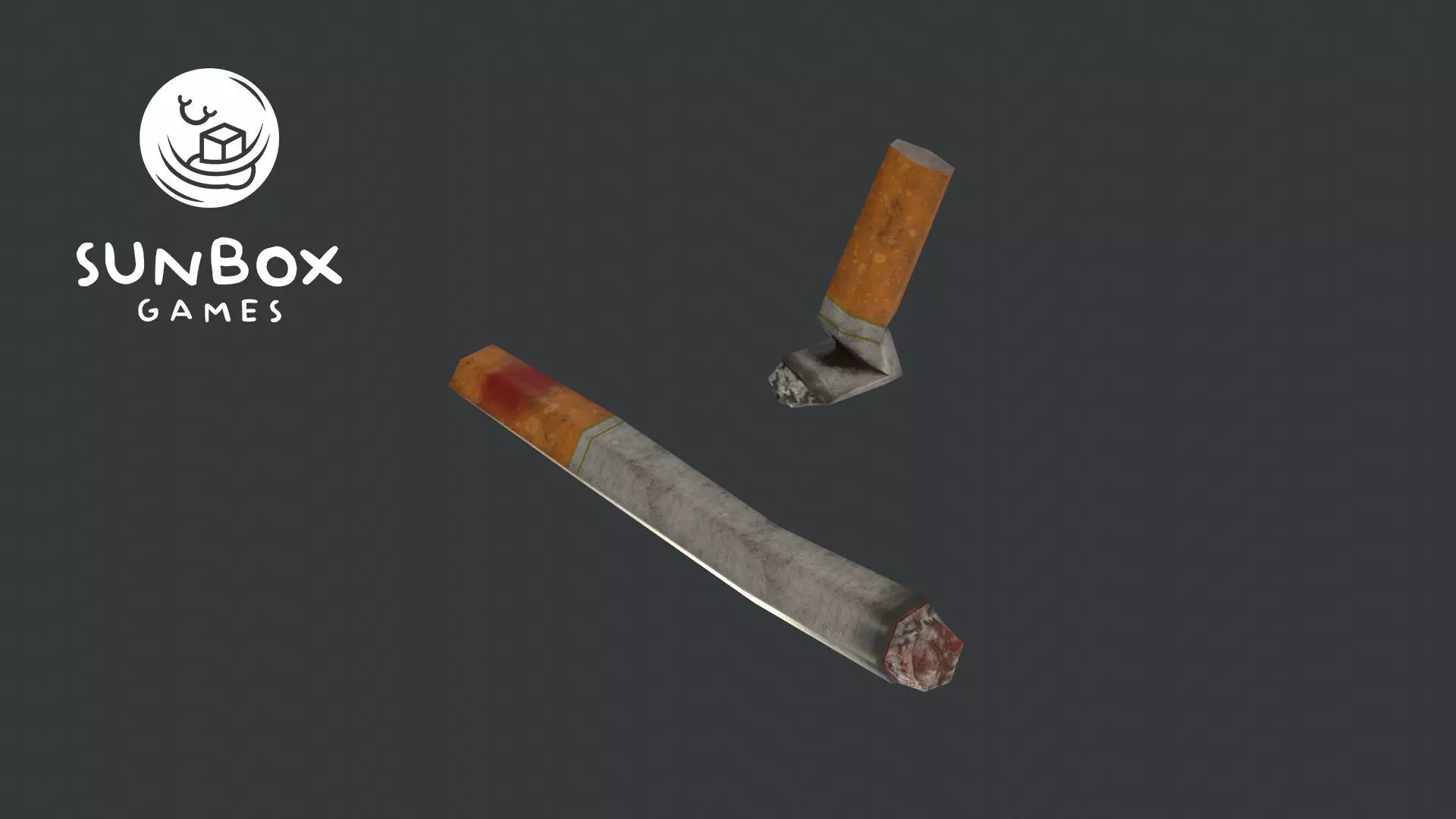 Cigarettes - Lit Used 2 Piece Set Free low-poly 3D model_0