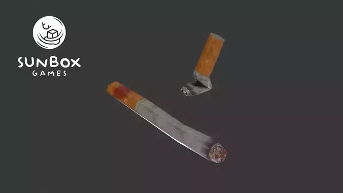 Cigarettes - Lit Used 2 Piece Set Free low-poly 3D model