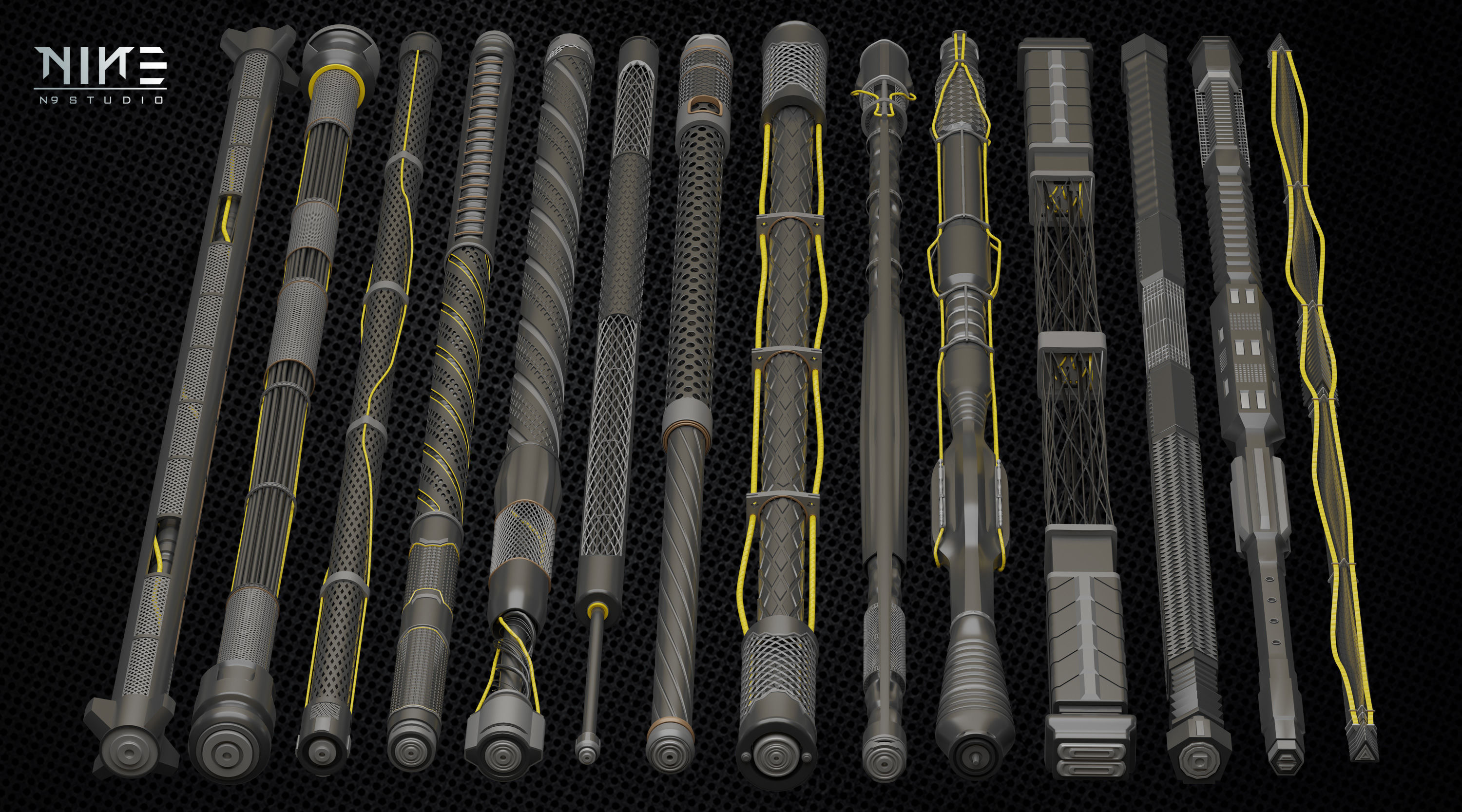 Cable and Wires and Cable Element 3D model_1