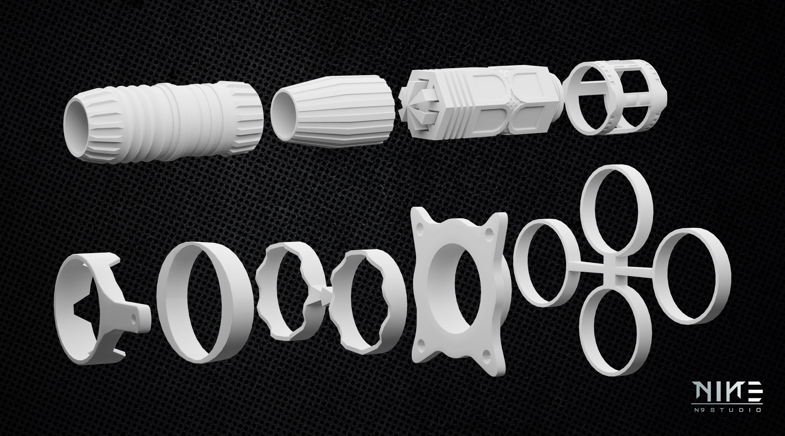 Cable and Wires and Cable Element 3D model_10