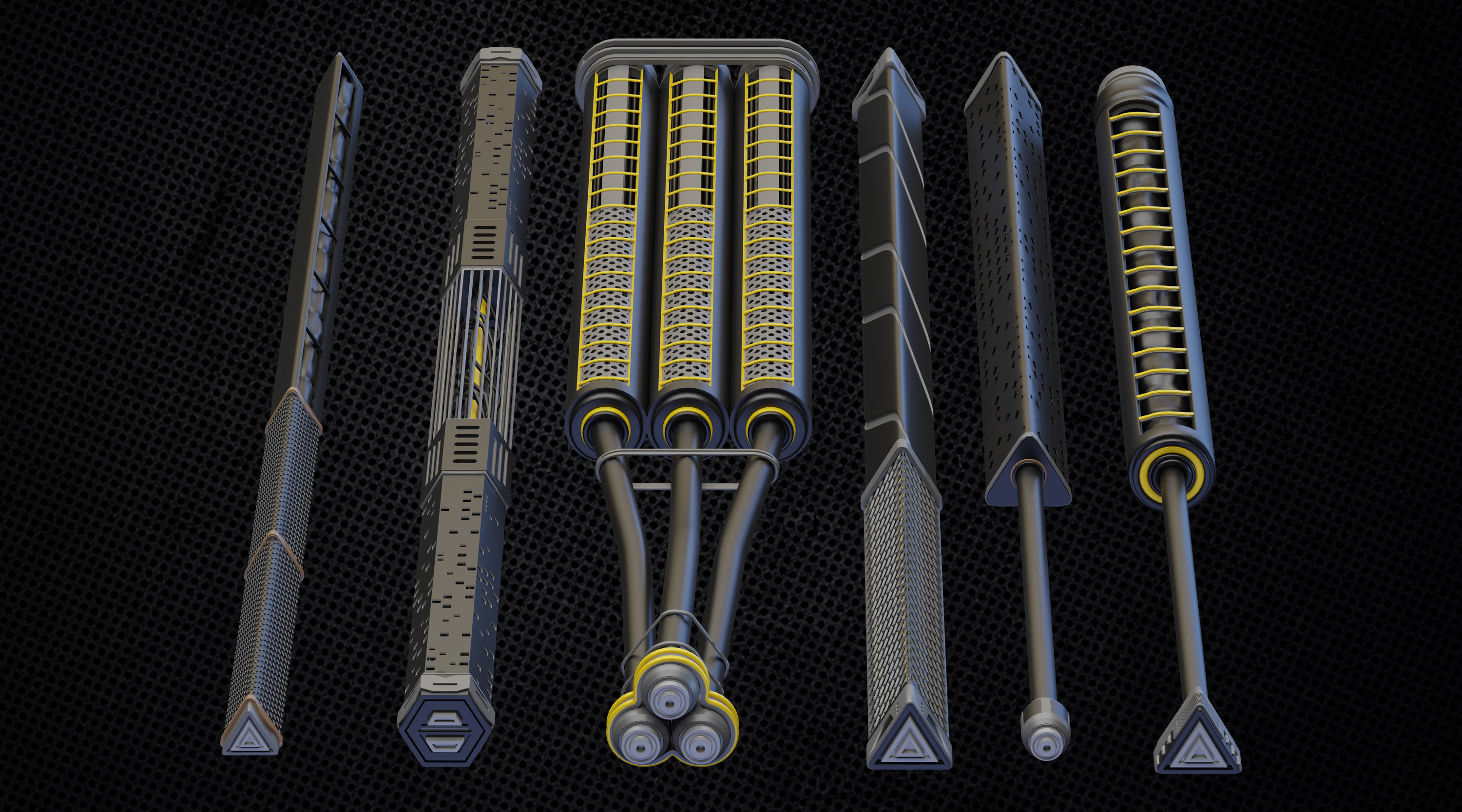 Cable and Wires and Cable Element 3D model_2