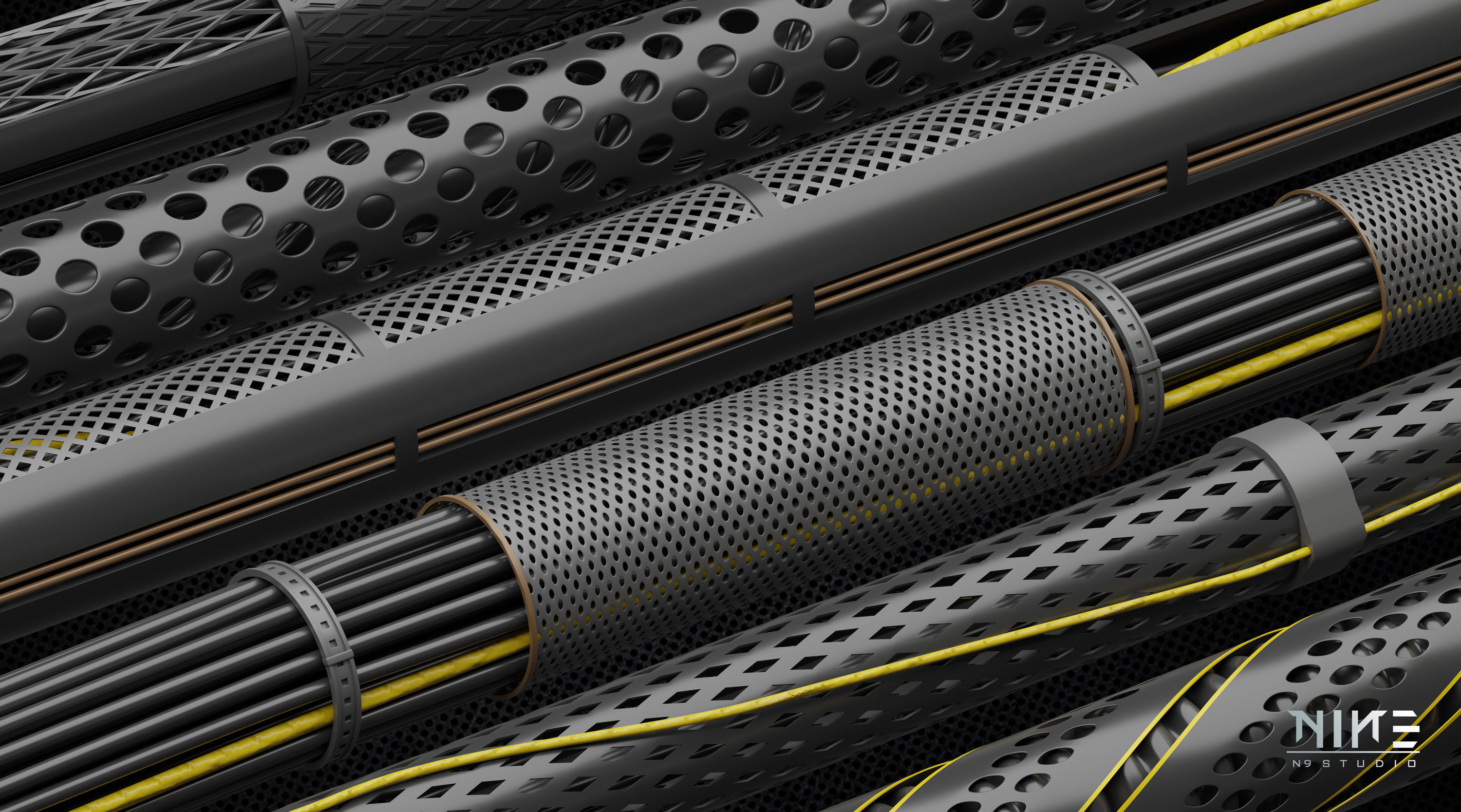 Cable and Wires and Cable Element 3D model_3