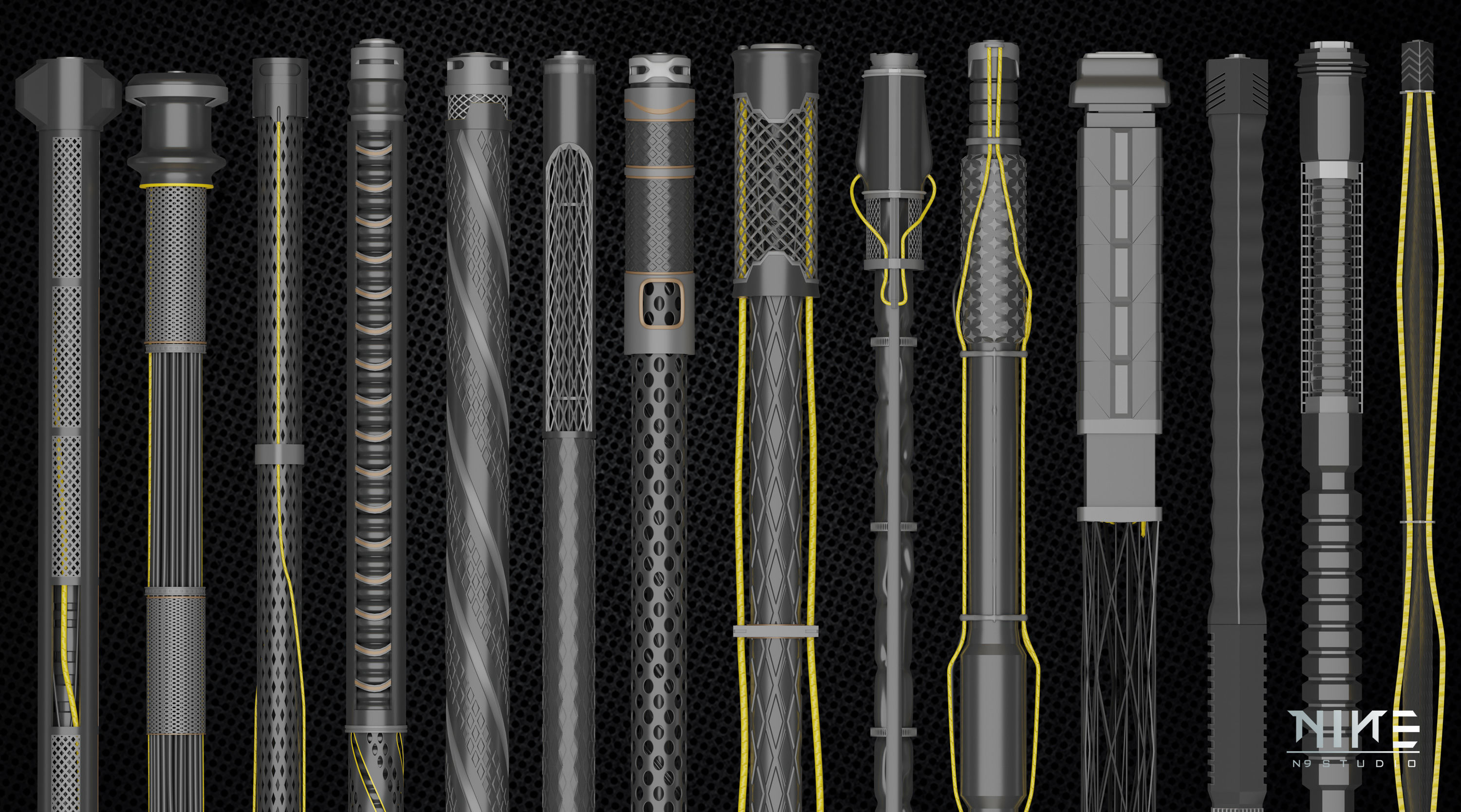 Cable and Wires and Cable Element 3D model_5