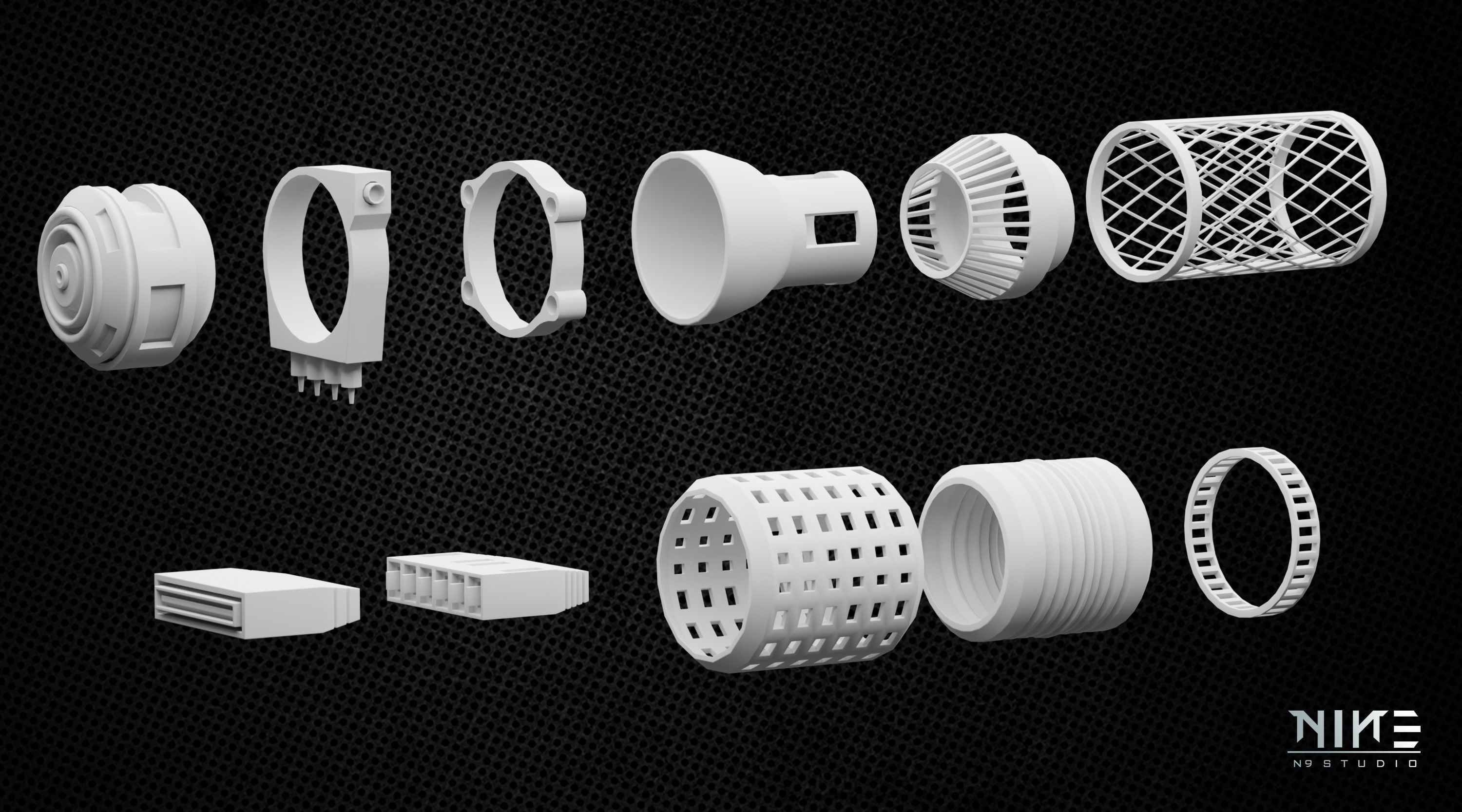 Cable and Wires and Cable Element 3D model_12