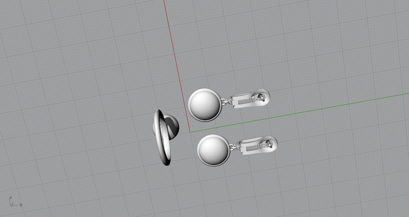 Ring and Earrings 3D print model 3D print model_9