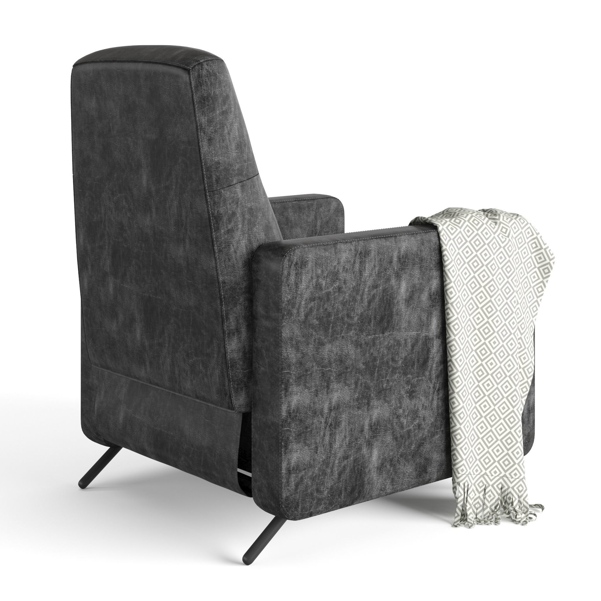 GISTAD Recliner Bomstad black 3D model_5