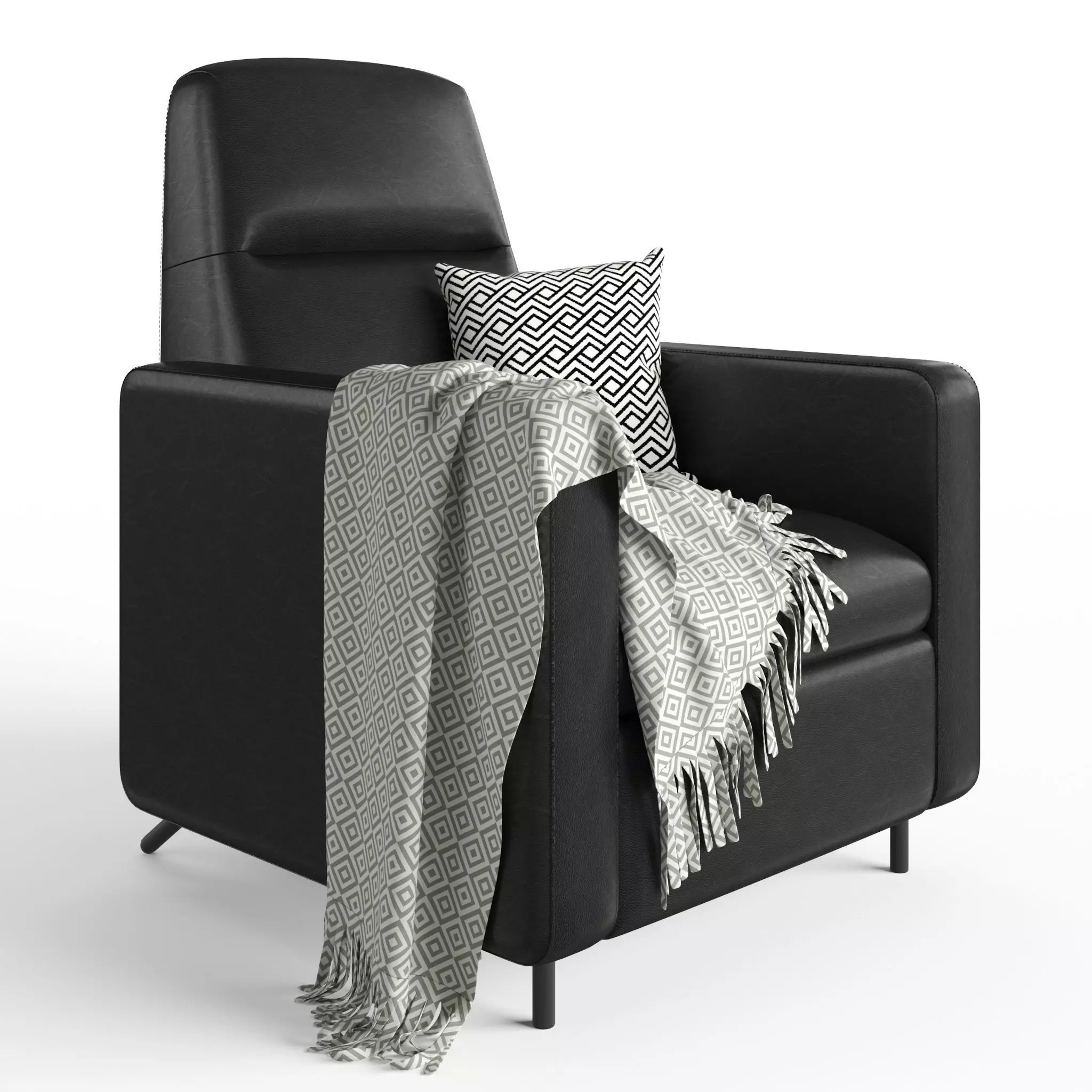 GISTAD Recliner Bomstad black 3D model_0