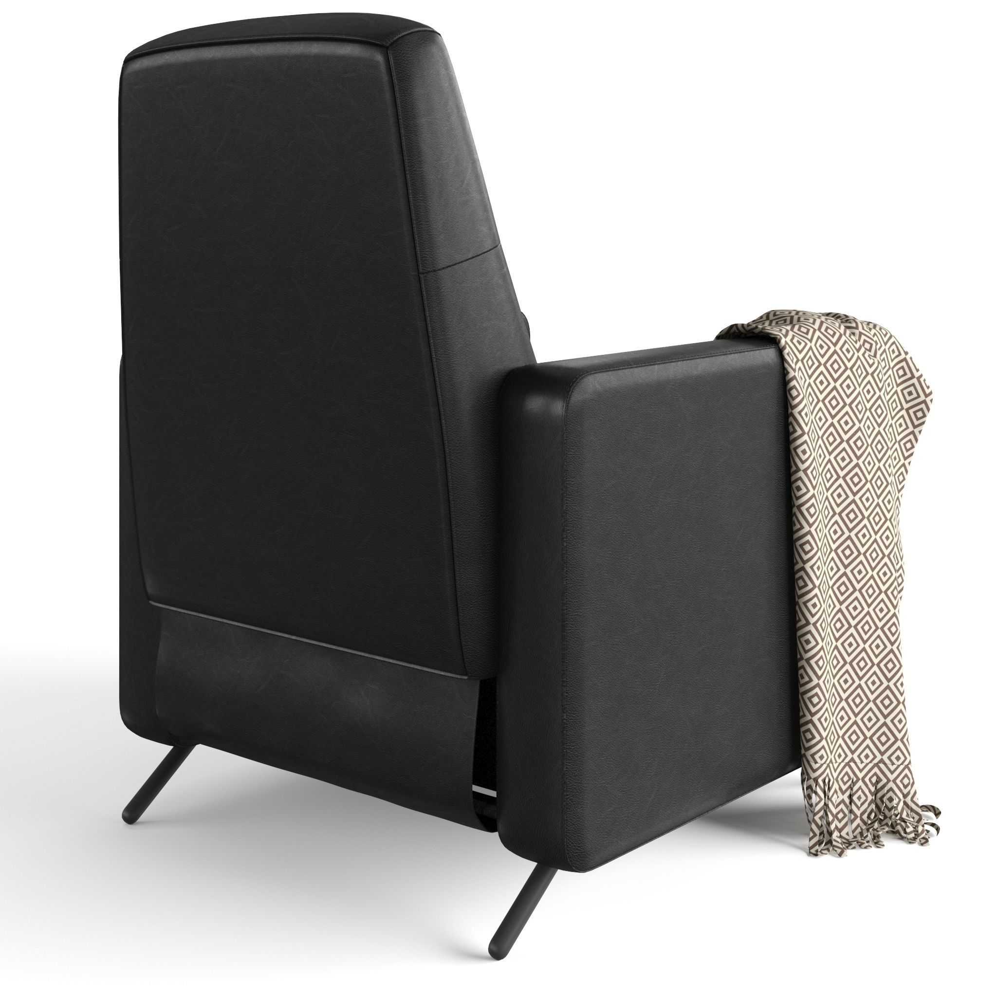 GISTAD Recliner Bomstad black 3D model_2