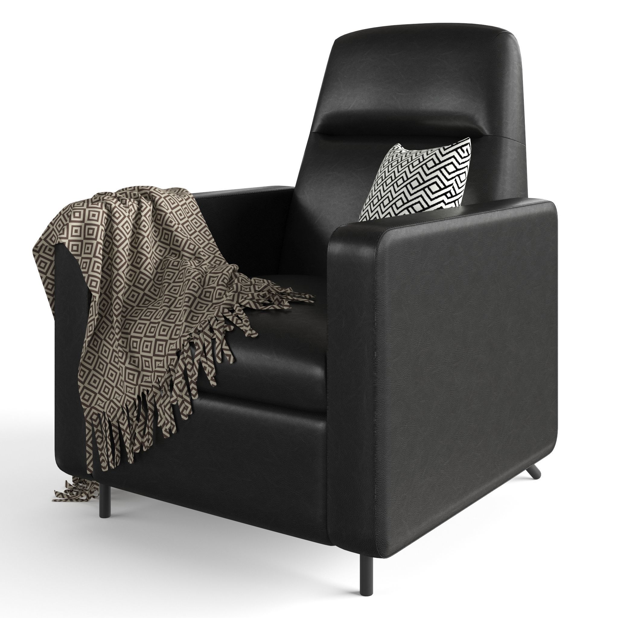 GISTAD Recliner Bomstad black 3D model_1