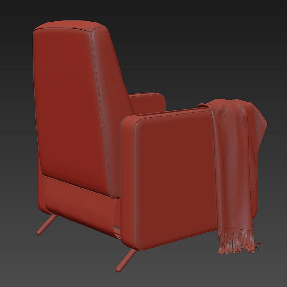 GISTAD Recliner Bomstad black 3D model_8