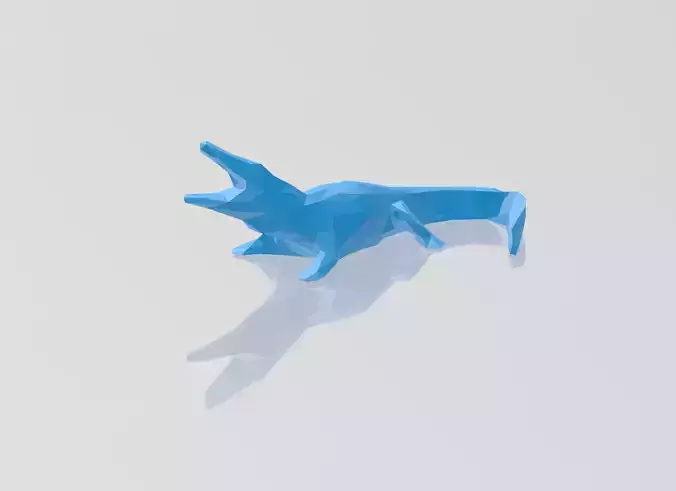 Geometric Alligator 3D print model