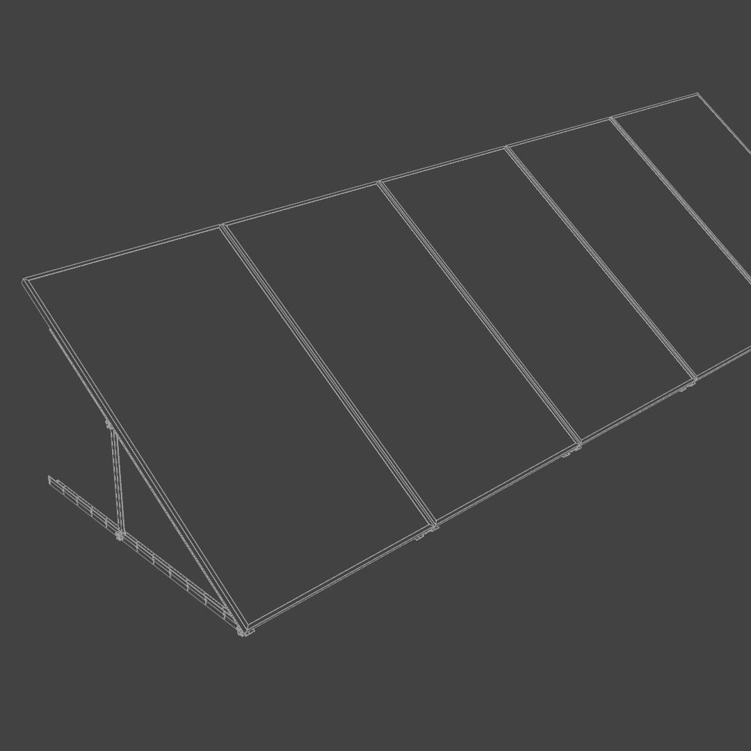 Solar panels 3D model_6