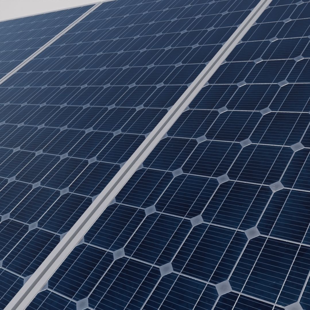 Solar panels 3D model_1