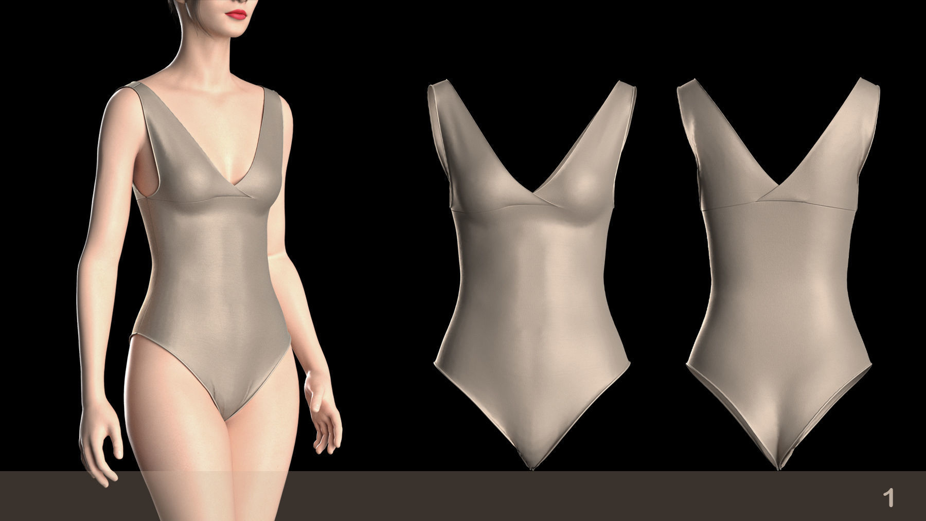 8 BIKINI SWIMSUIT PACK  3D model_1