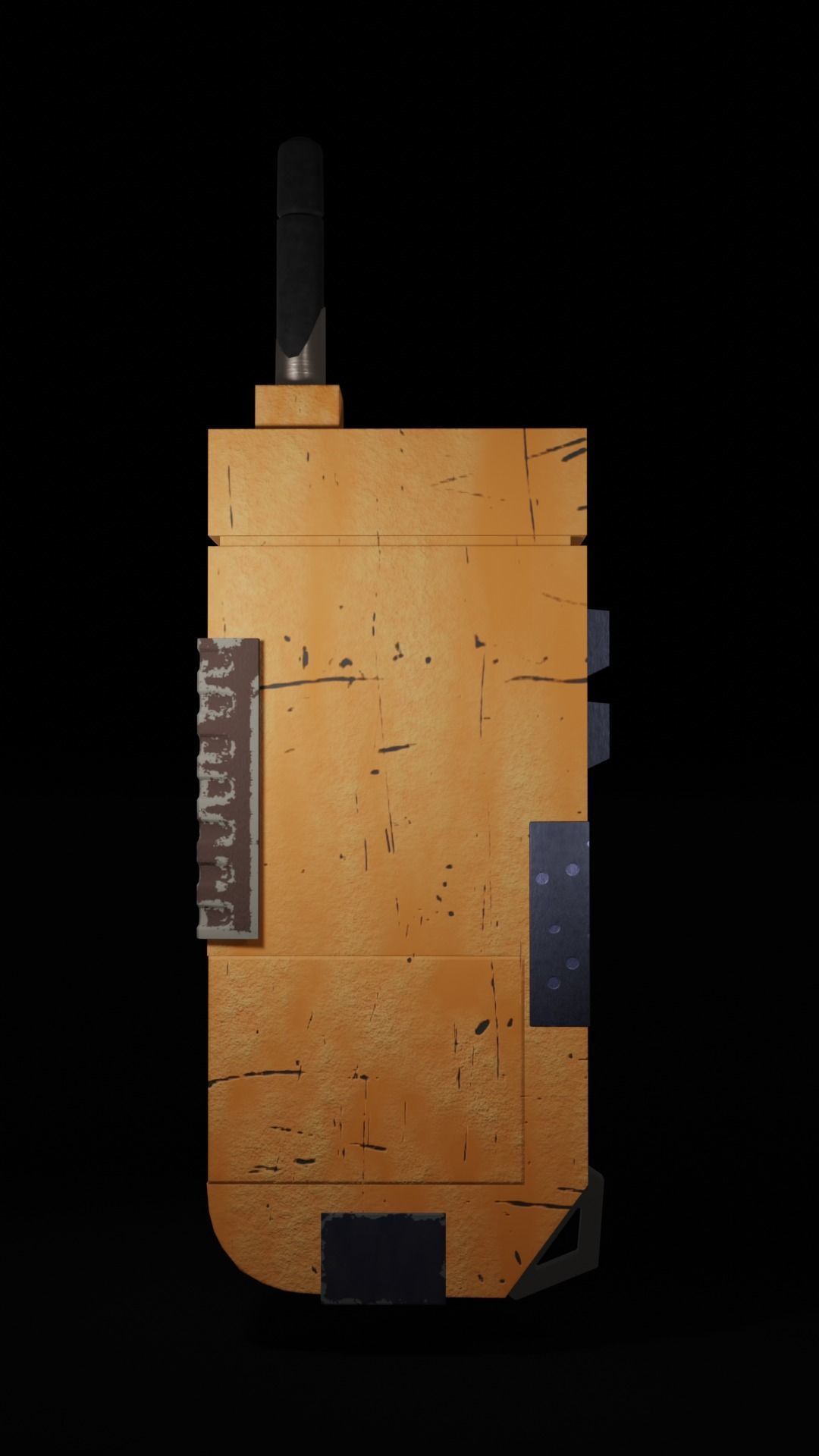 Transmitter walkie talkie Low-poly 3D model_12