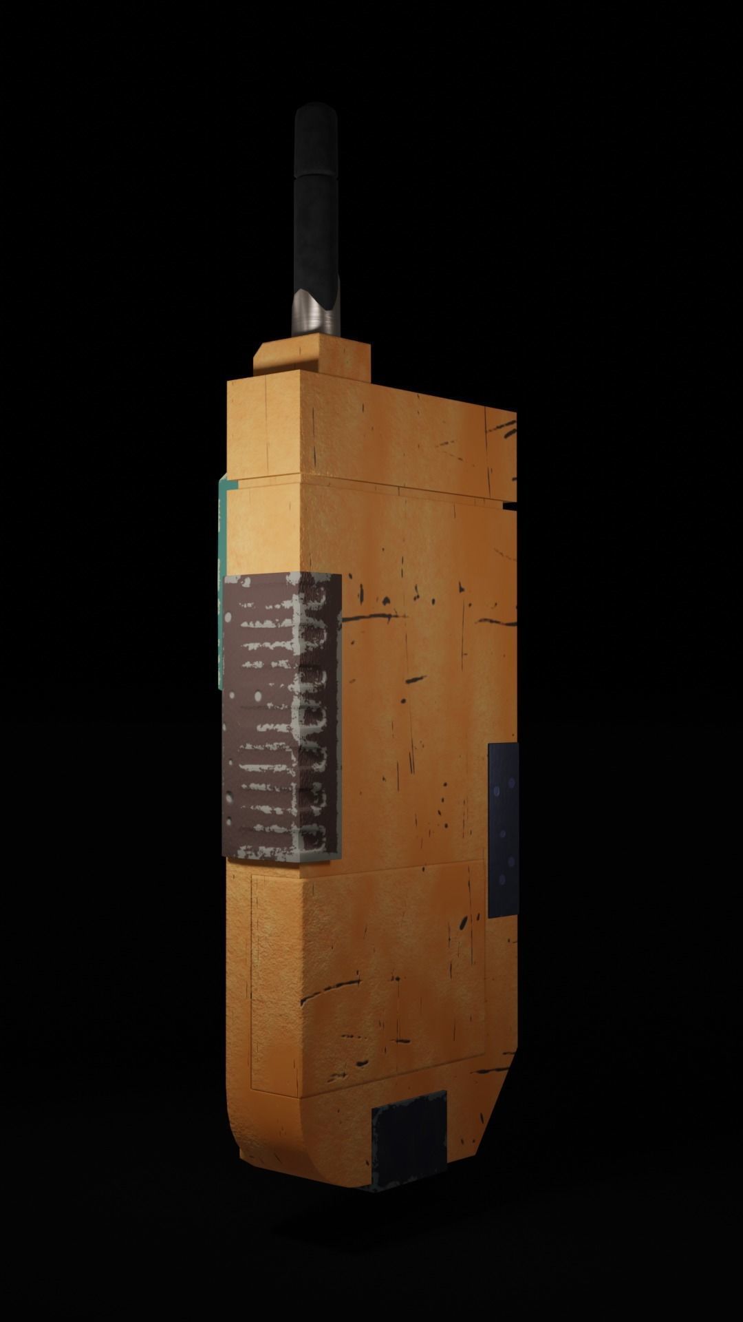 Transmitter walkie talkie Low-poly 3D model_14