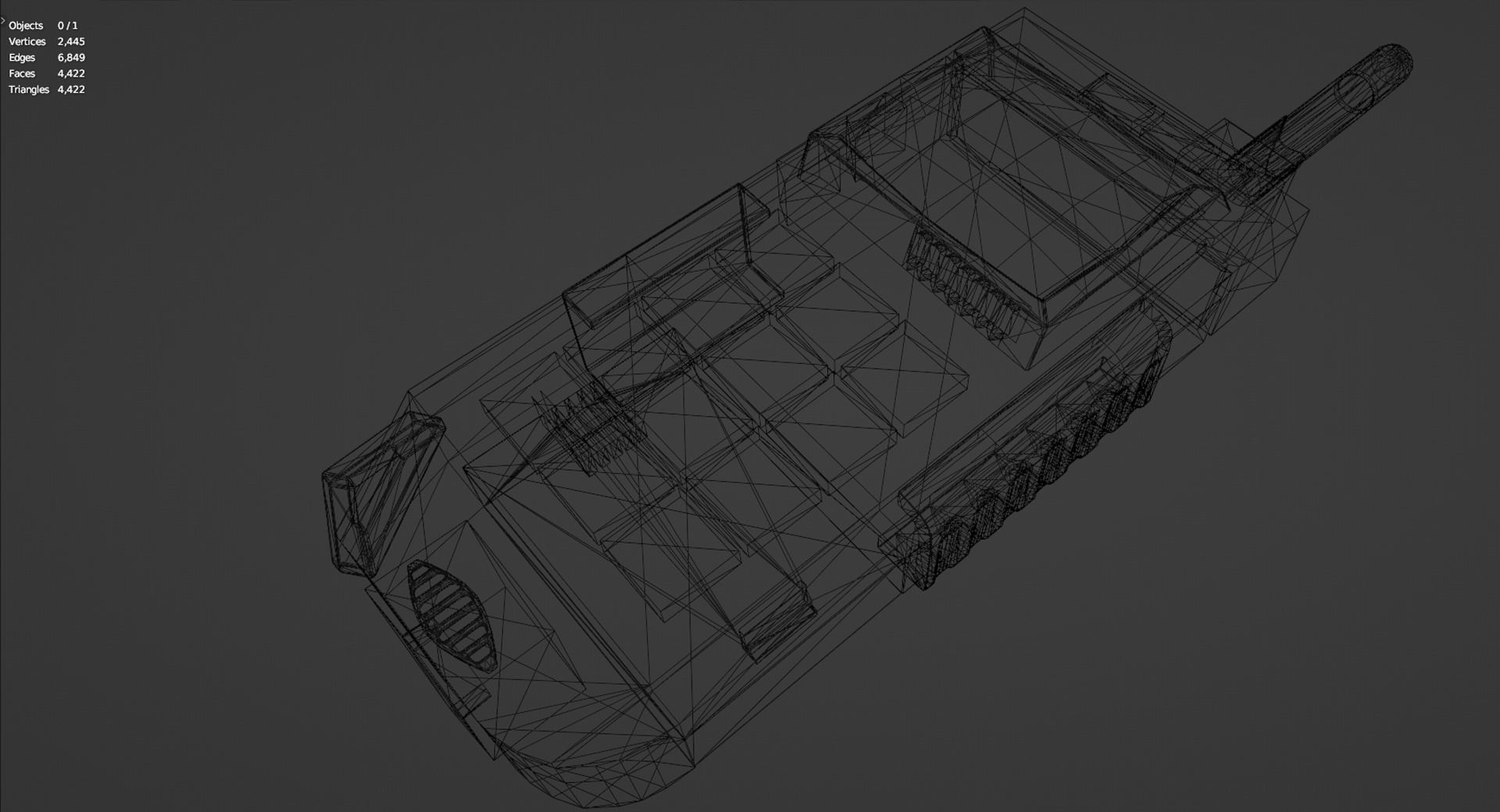 Transmitter walkie talkie Low-poly 3D model_15