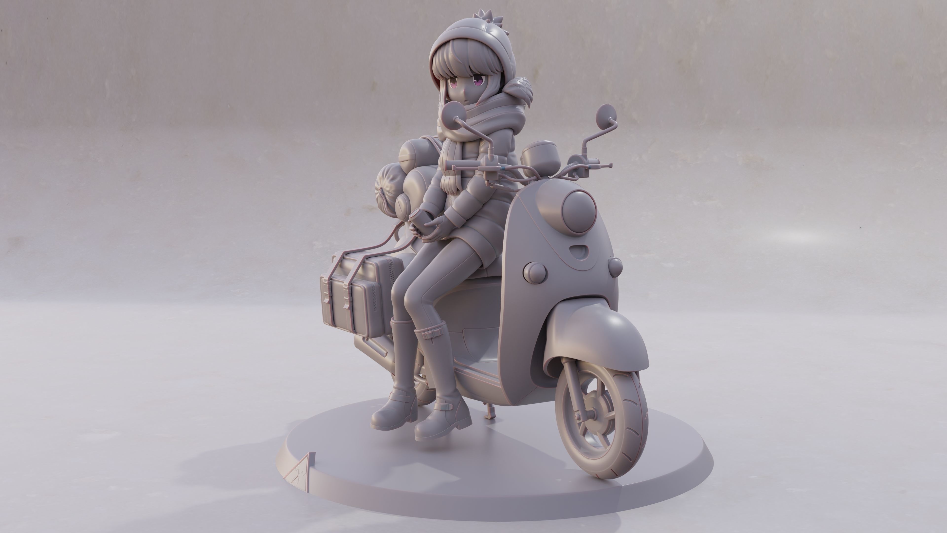 Shima Rin - Yuru Camp 3D Print Figurine 3D print model_38