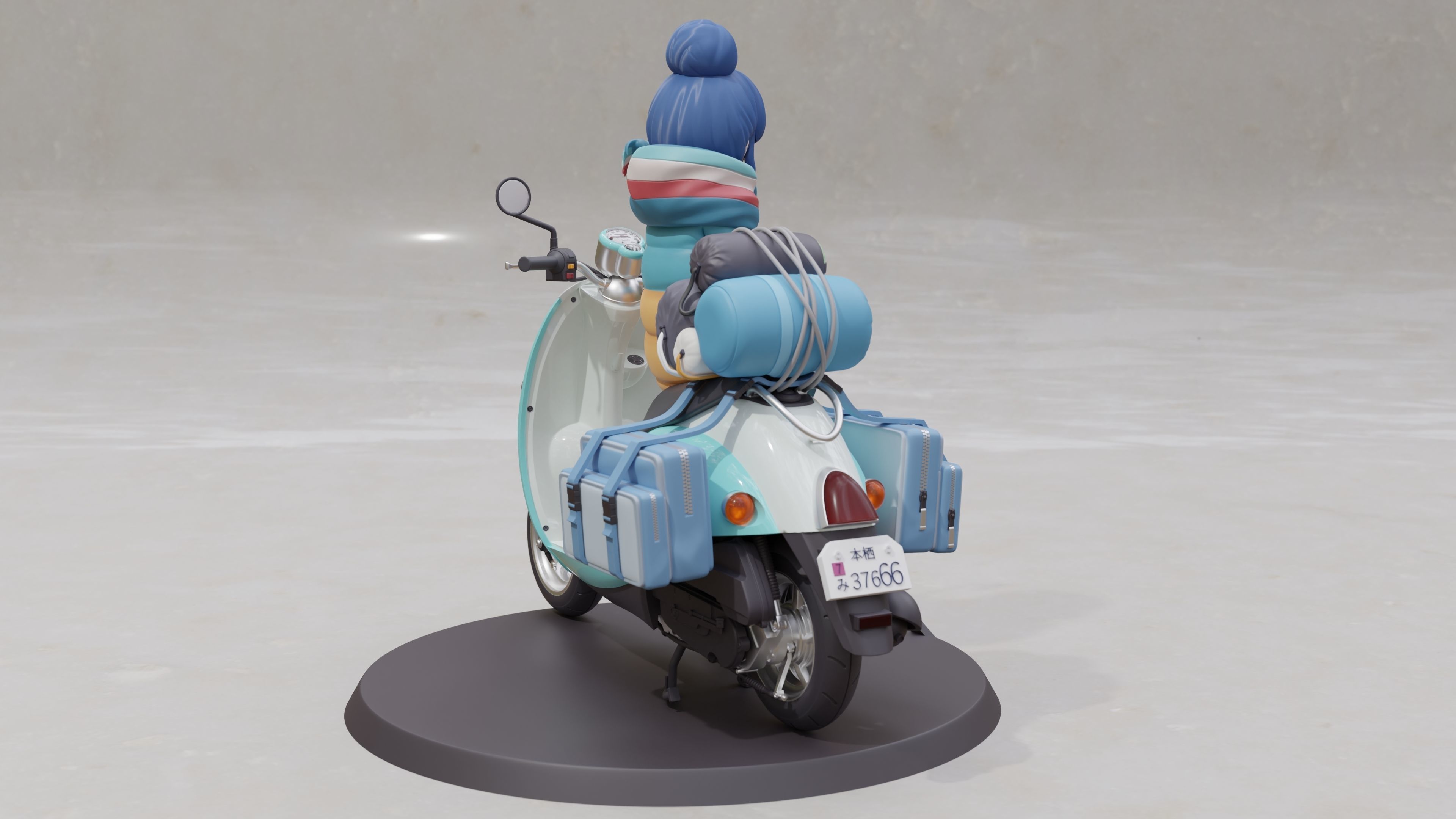 Shima Rin - Yuru Camp 3D Print Figurine 3D print model_25