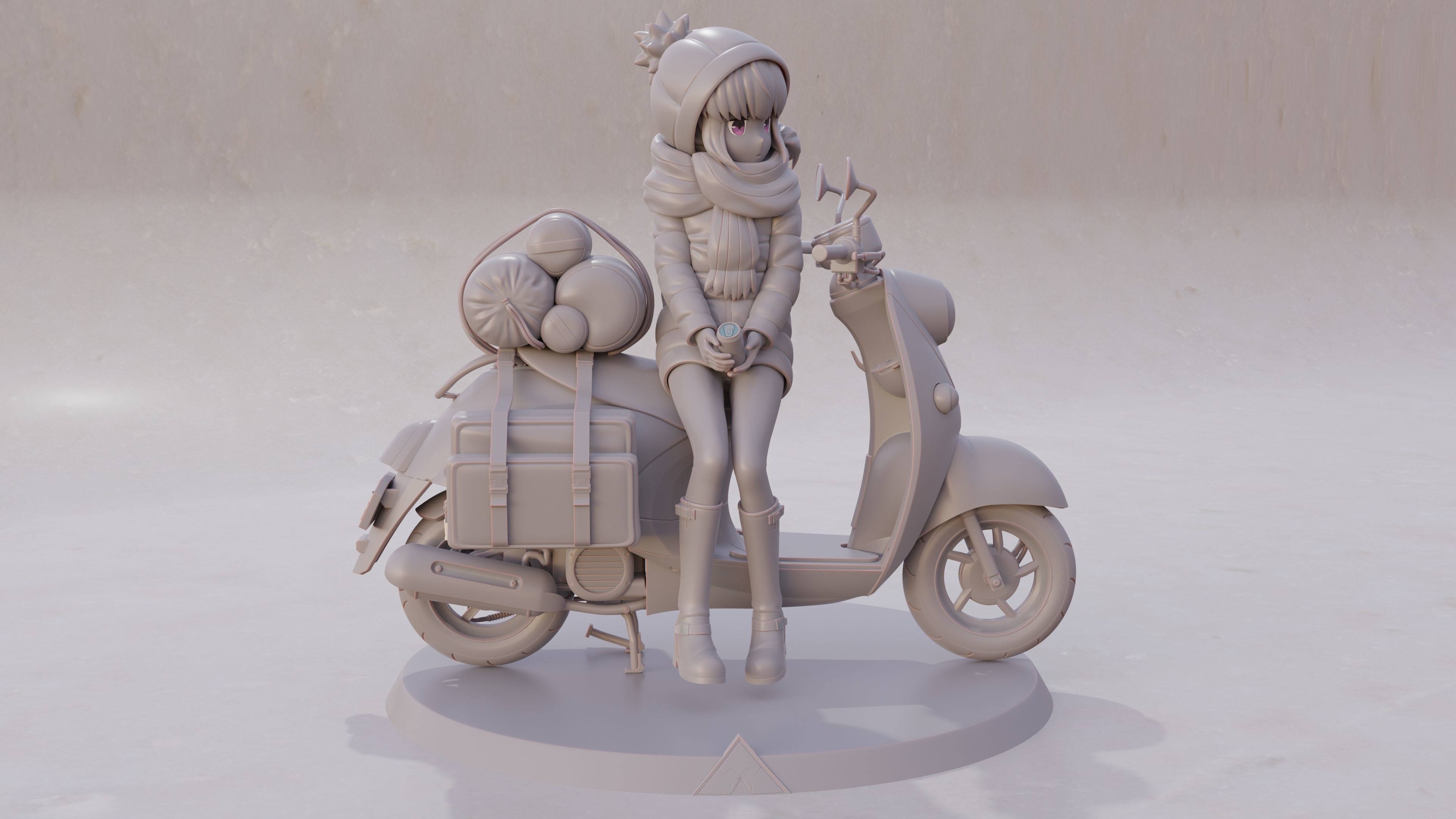Shima Rin - Yuru Camp 3D Print Figurine 3D print model_39