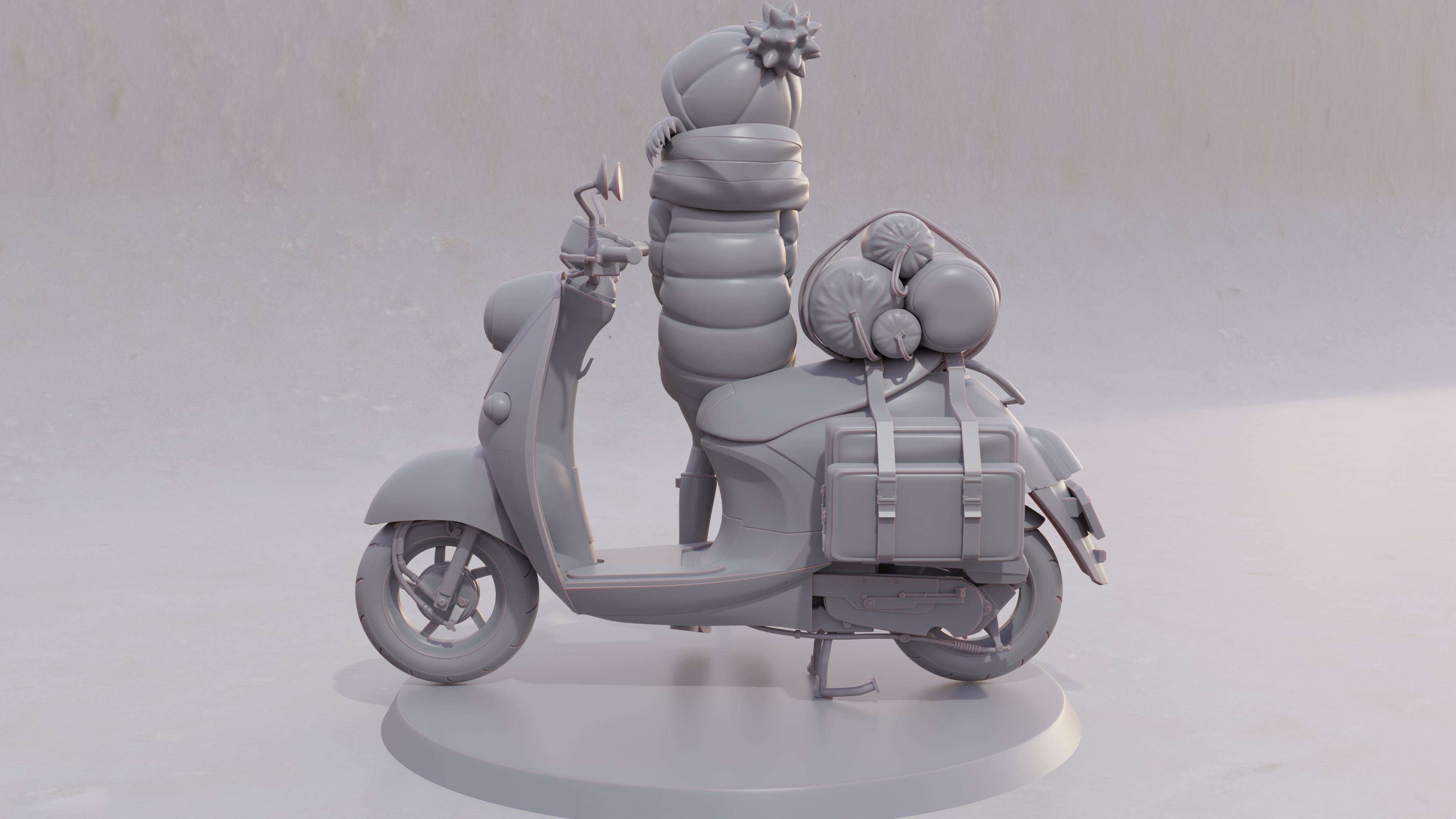 Shima Rin - Yuru Camp 3D Print Figurine 3D print model_42