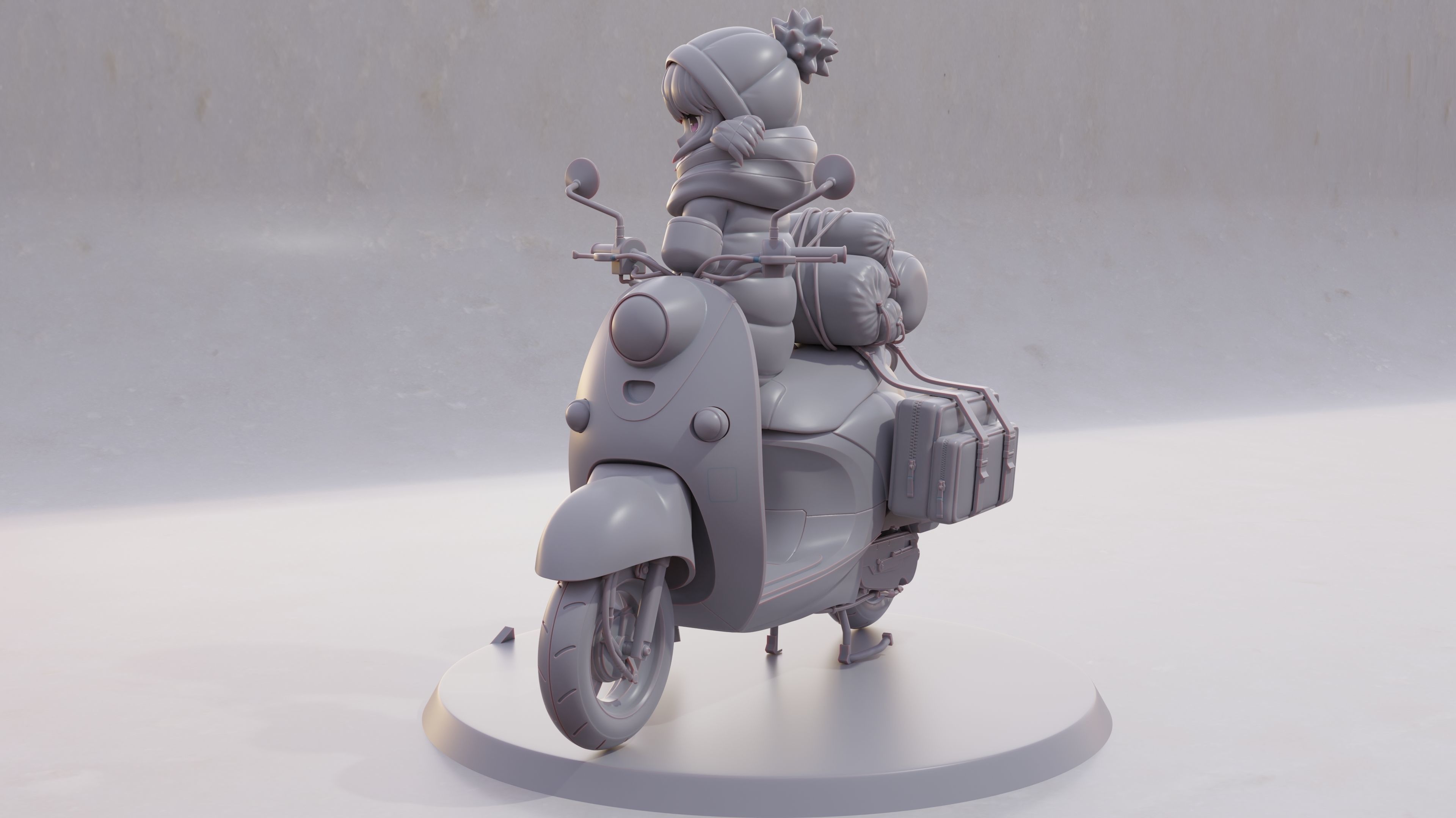 Shima Rin - Yuru Camp 3D Print Figurine 3D print model_43