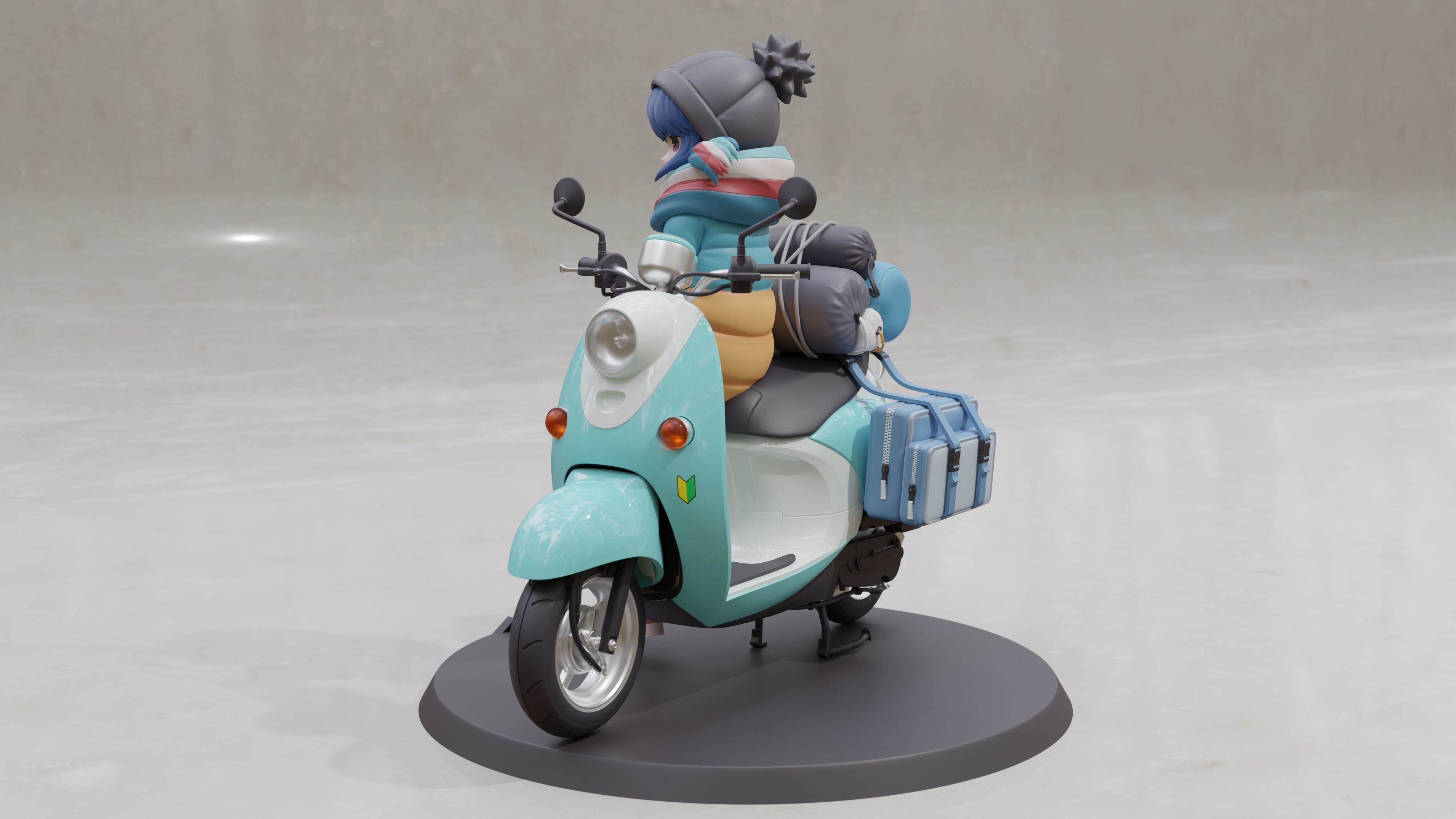 Shima Rin - Yuru Camp 3D Print Figurine 3D print model_27