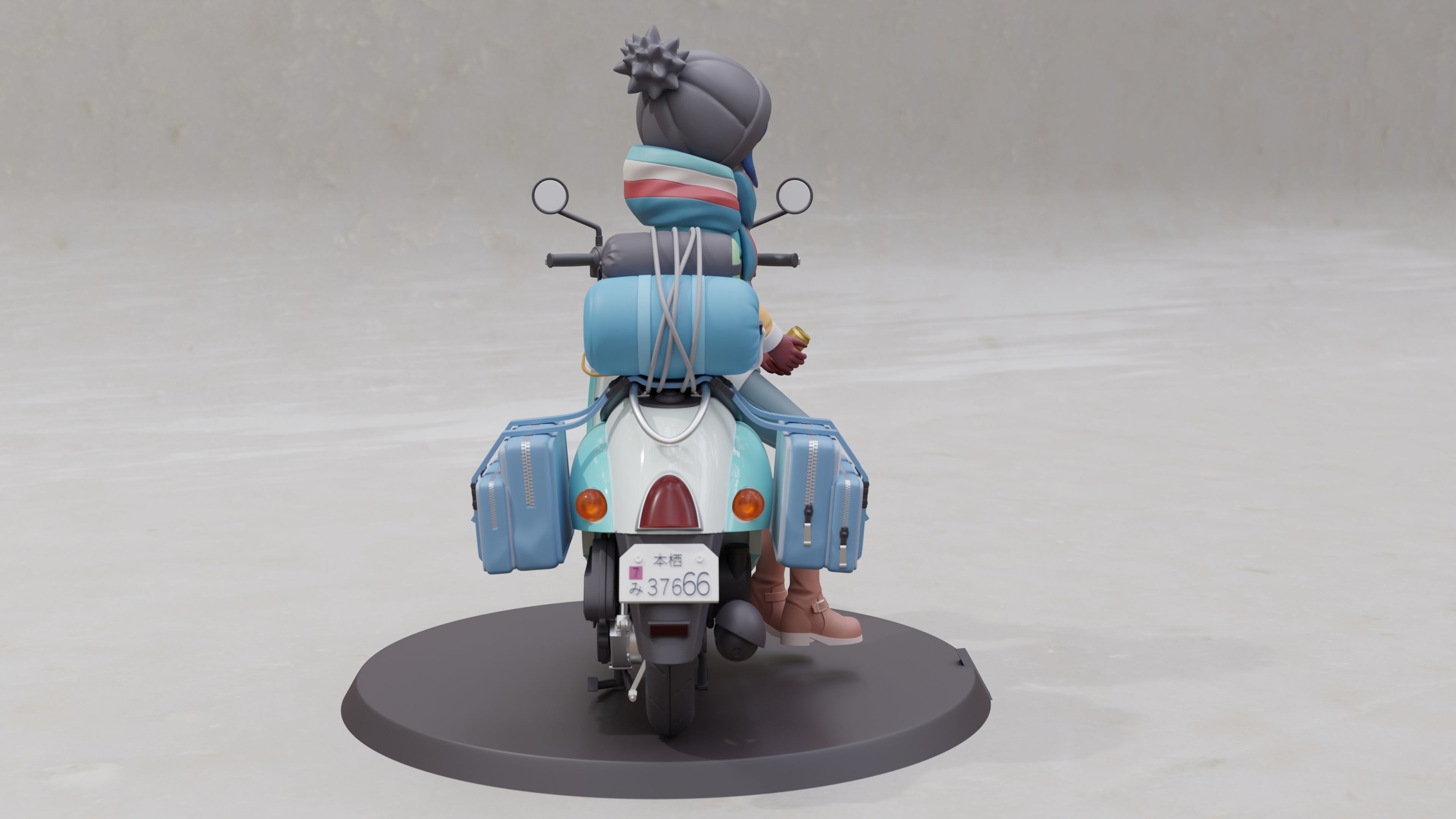 Shima Rin - Yuru Camp 3D Print Figurine 3D print model_23