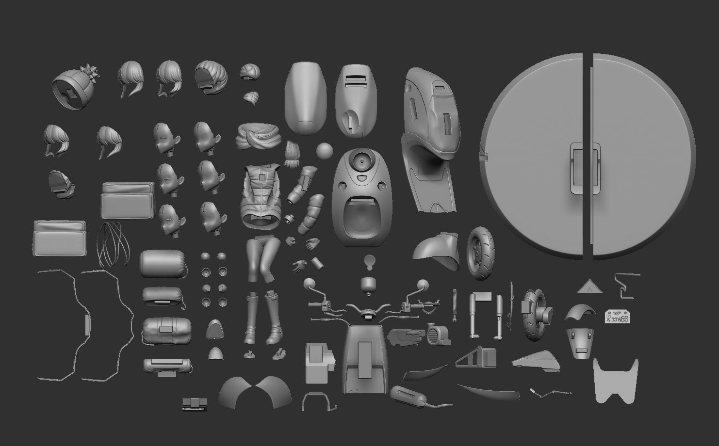 Shima Rin - Yuru Camp 3D Print Figurine 3D print model_17