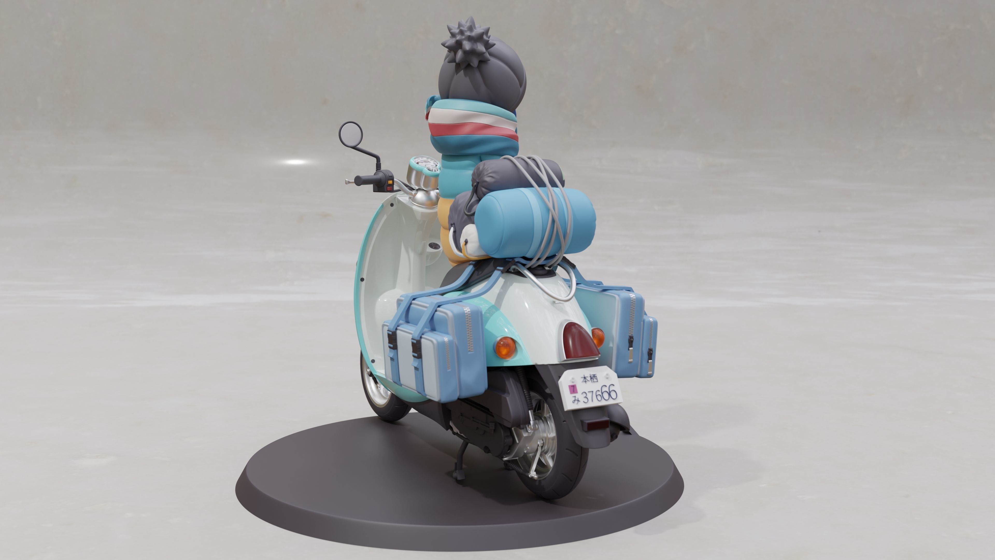 Shima Rin - Yuru Camp 3D Print Figurine 3D print model_24