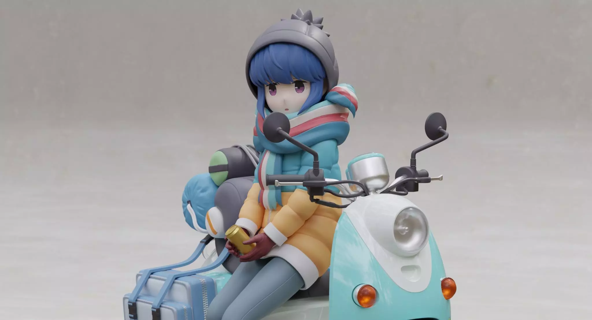 Shima Rin - Yuru Camp 3D Print Figurine 3D print model_0