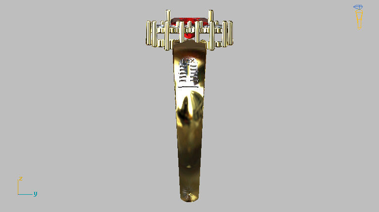 Graduation Ring 3D print model_7