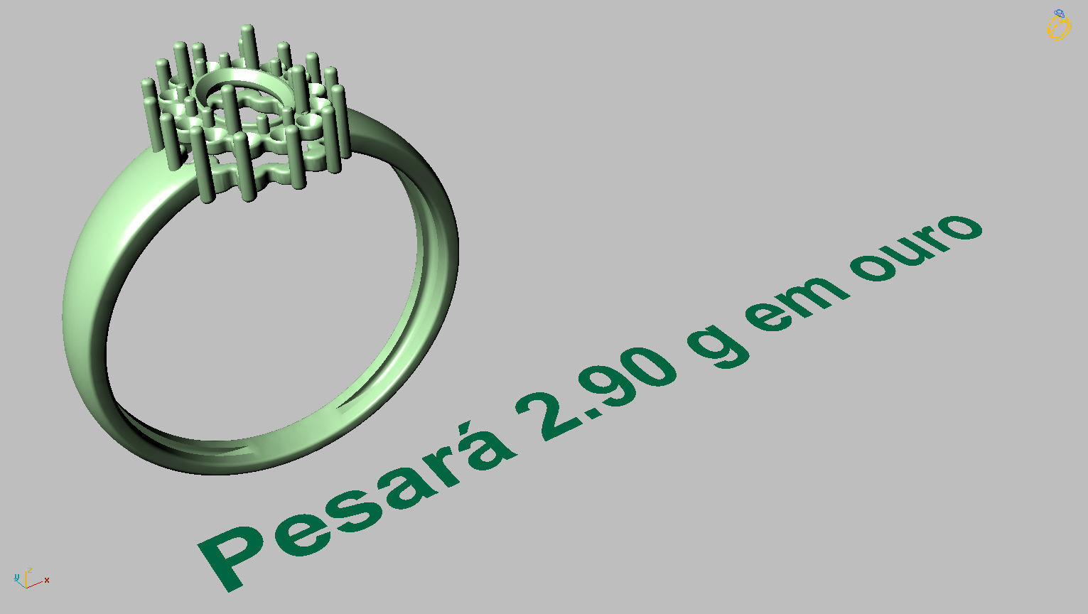 Graduation Ring 3D print model_16