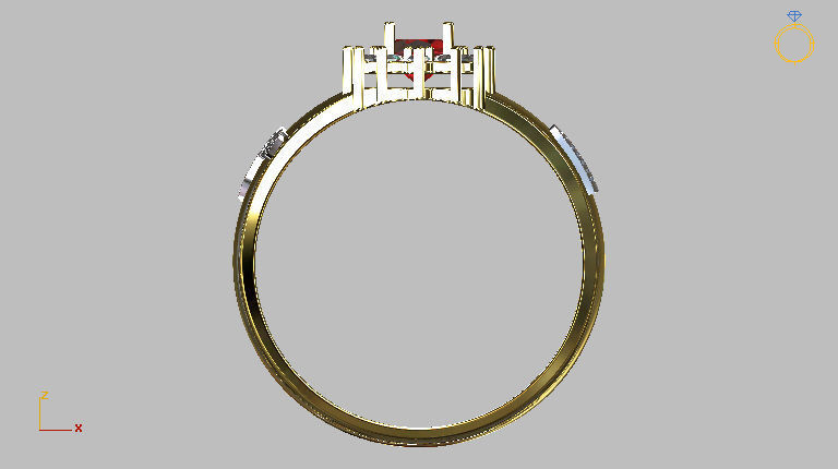 Graduation Ring 3D print model_8