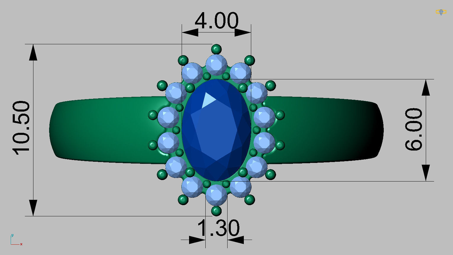 Graduation Ring 3D print model_14