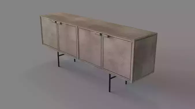 Wynne Buffet Aged Nickel