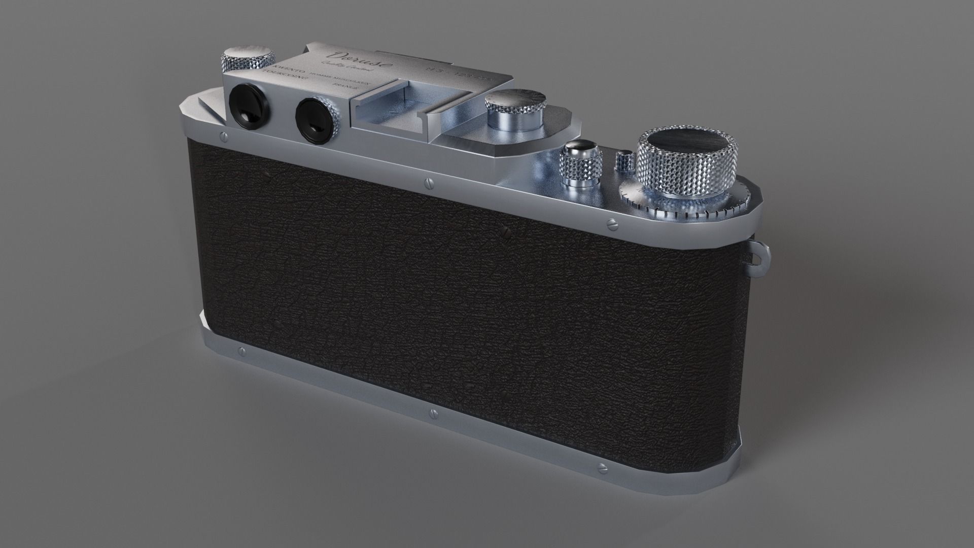 Photo camera Low-poly 3D model_2