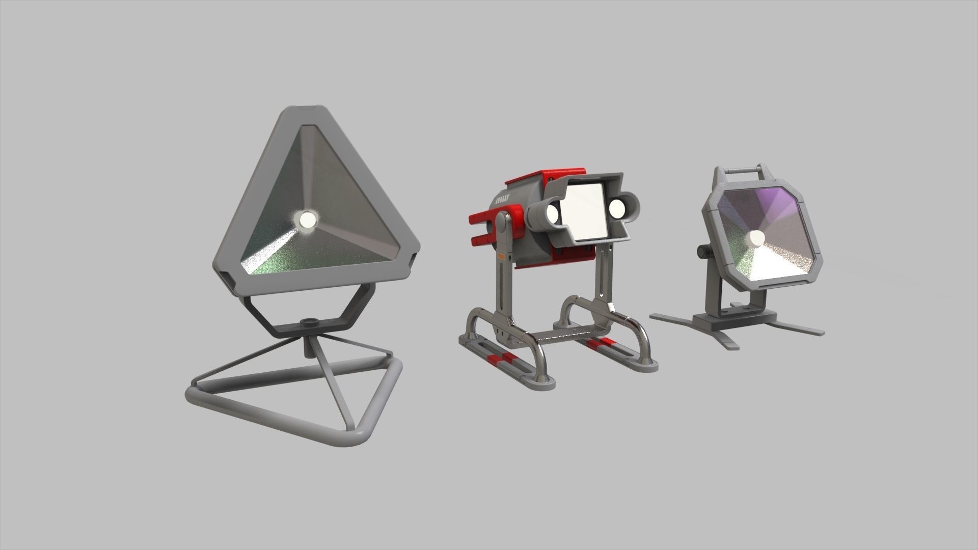 sci fi lighting 9 3D model_3
