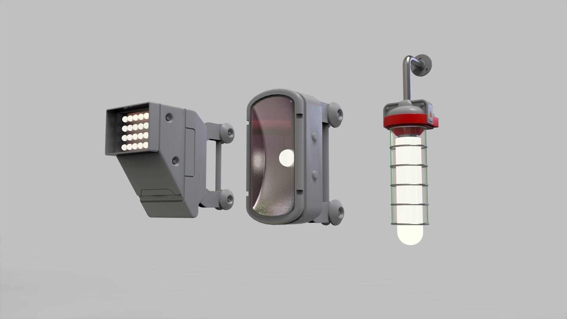 sci fi lighting 9 3D model_9