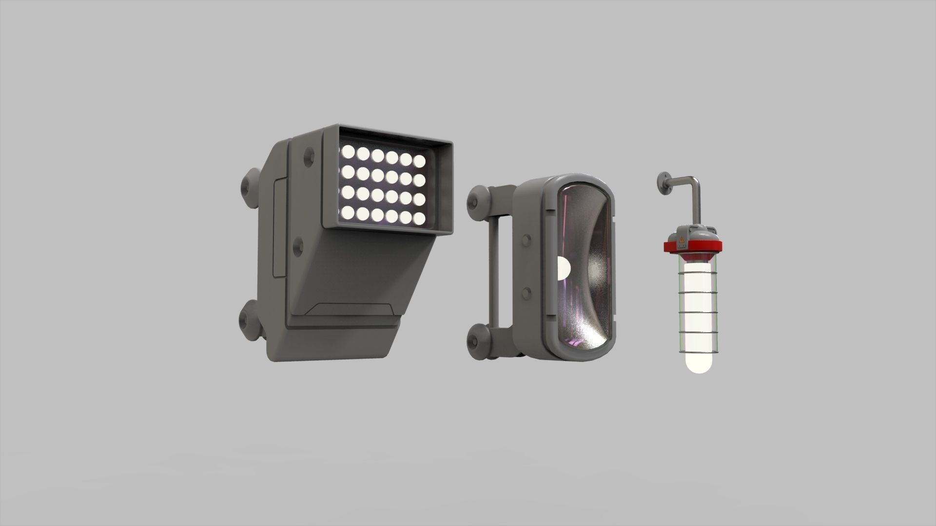 sci fi lighting 9 3D model_8