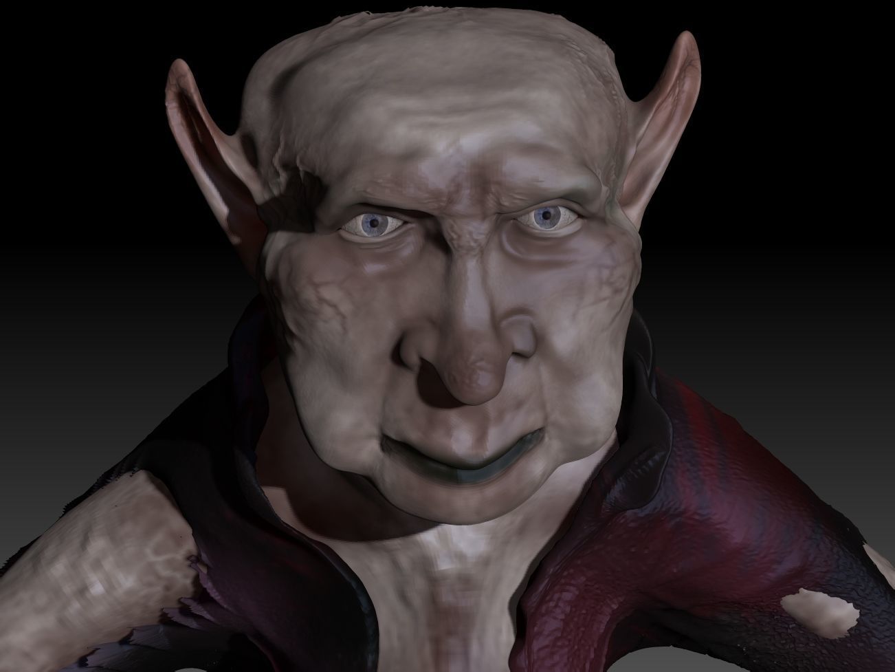 Goblin character Low-poly 3D model_8