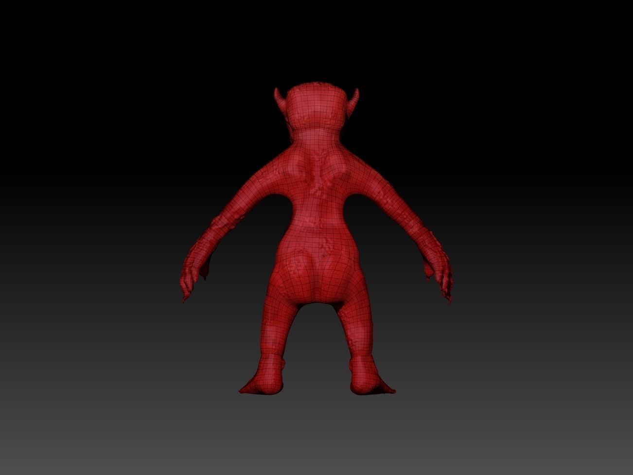 Goblin character Low-poly 3D model_10