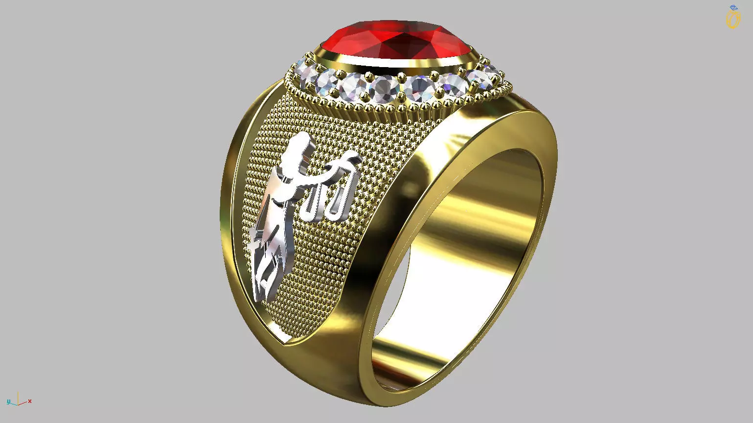 Graduation Ring 3D print model