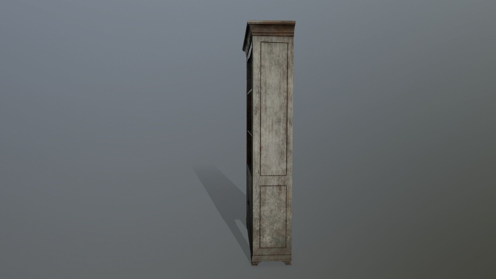 Cupboard 1 wooden cabinet Low-poly 3D model_7